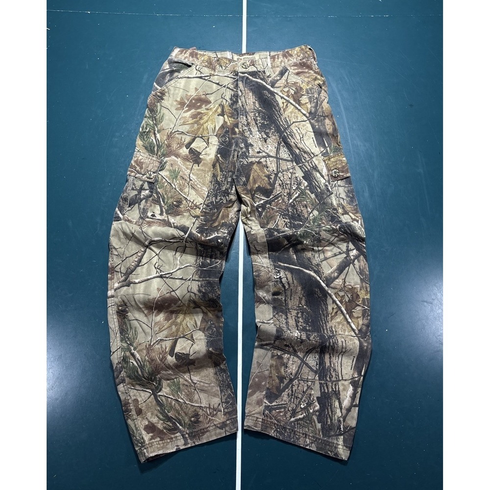 Vintage Russell Outdoors Realtree Camo Cargo Pants Mens Medium Baggy Relaxed Fit
